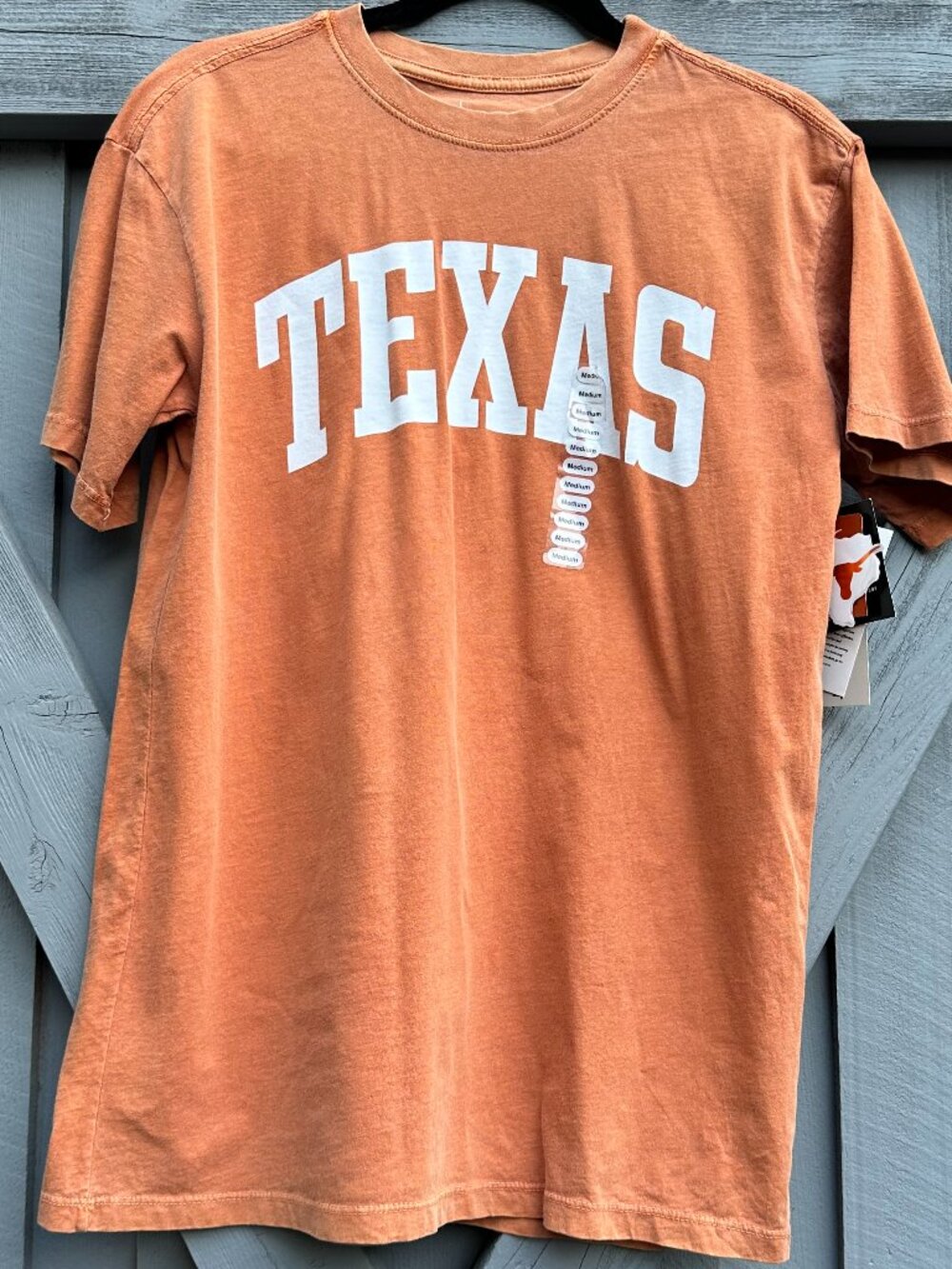 NWT University of Texas Longhorns Alta Gracia T-Shirt Size M Burnt Orange UT Tee